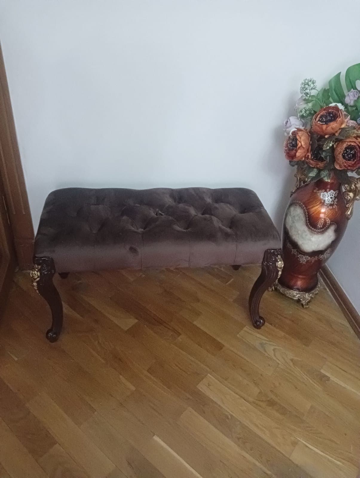 Банкетка, насыщенный коричневый, 81×37×45 см